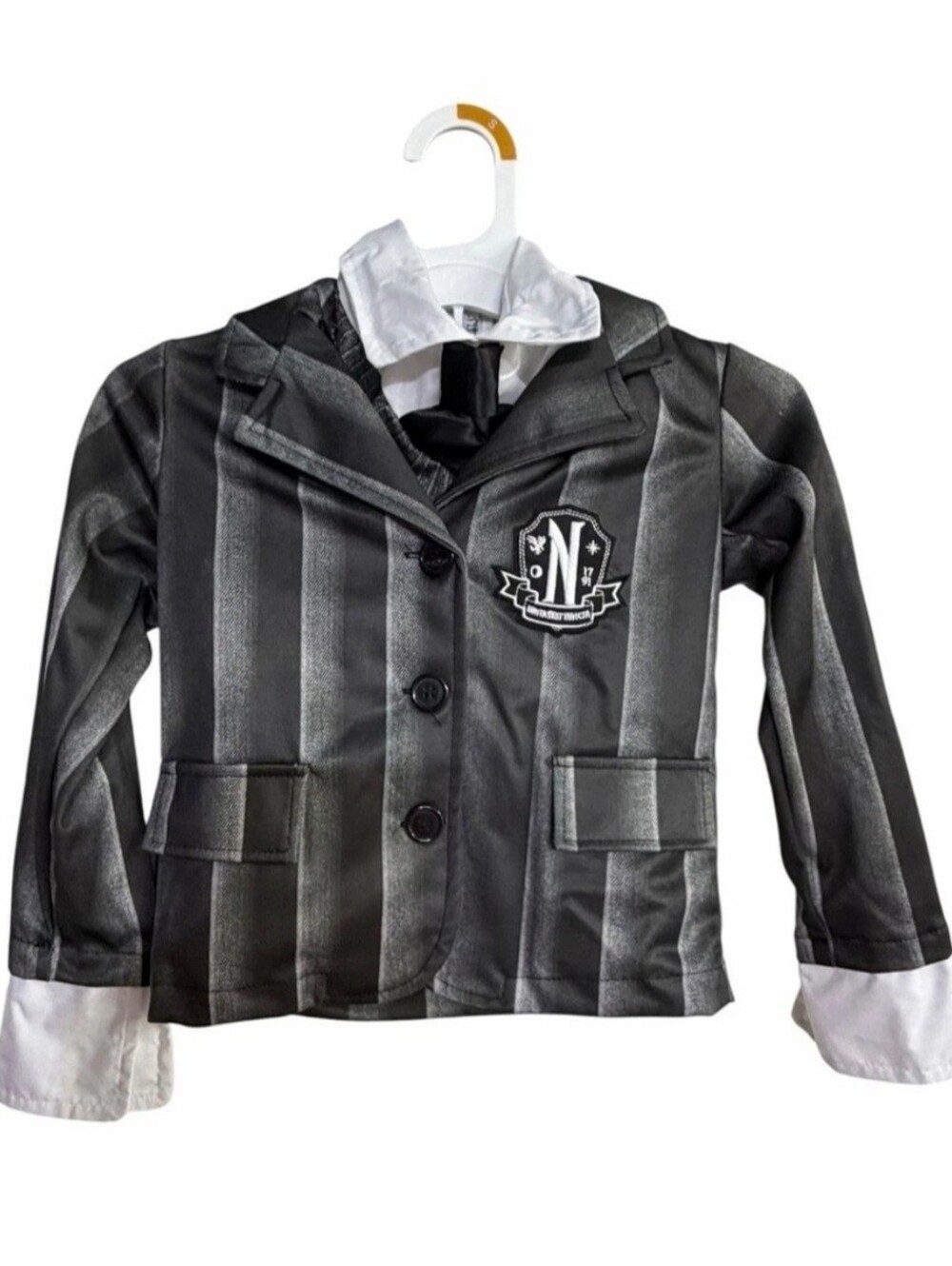 Wednesday Addams Nevermore Academy Halloween Costume Jacket & Vest Top New! Sz S